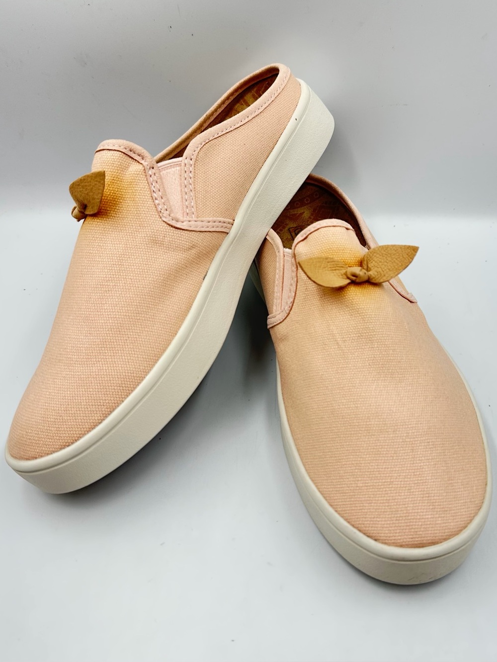 Spenco Audrey Slide Pale Blush Women 8B Arch Support Manf. Defect Color Transfer